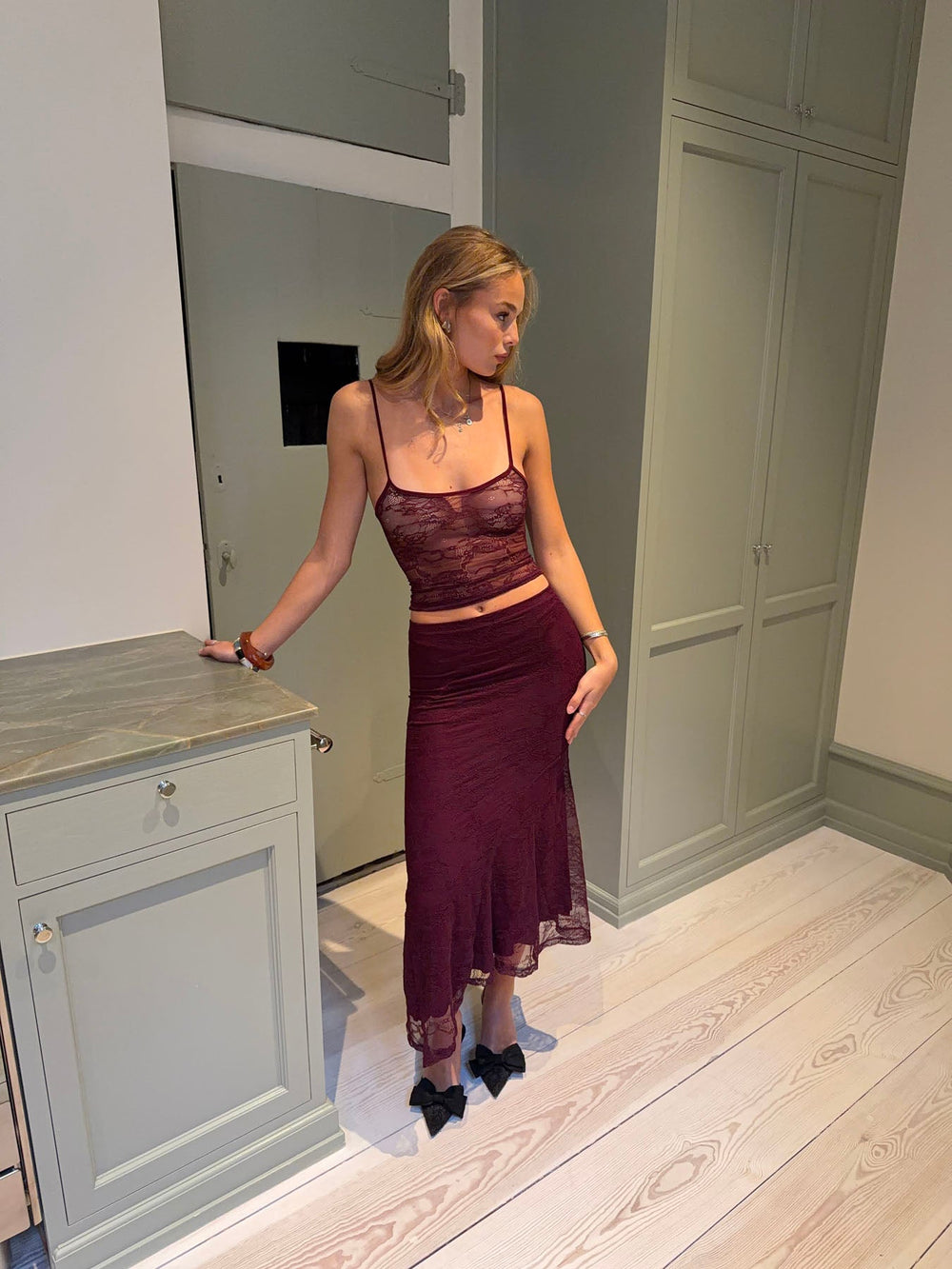 Nadja asymmetric skirt – Purple