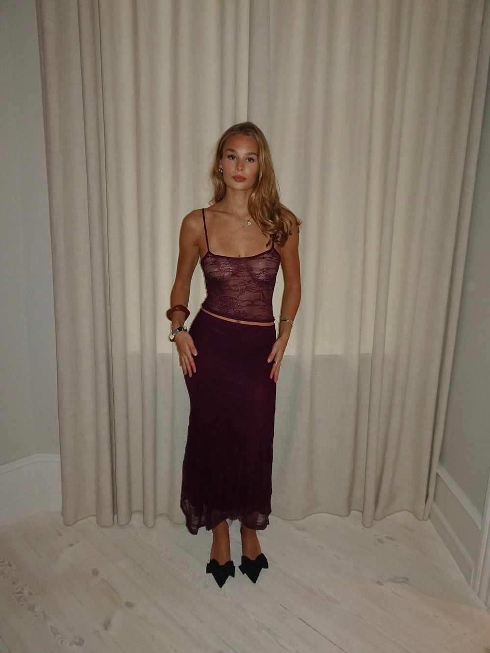 Nadja asymmetric skirt – Purple