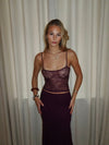 Nadja top with lace - Purple