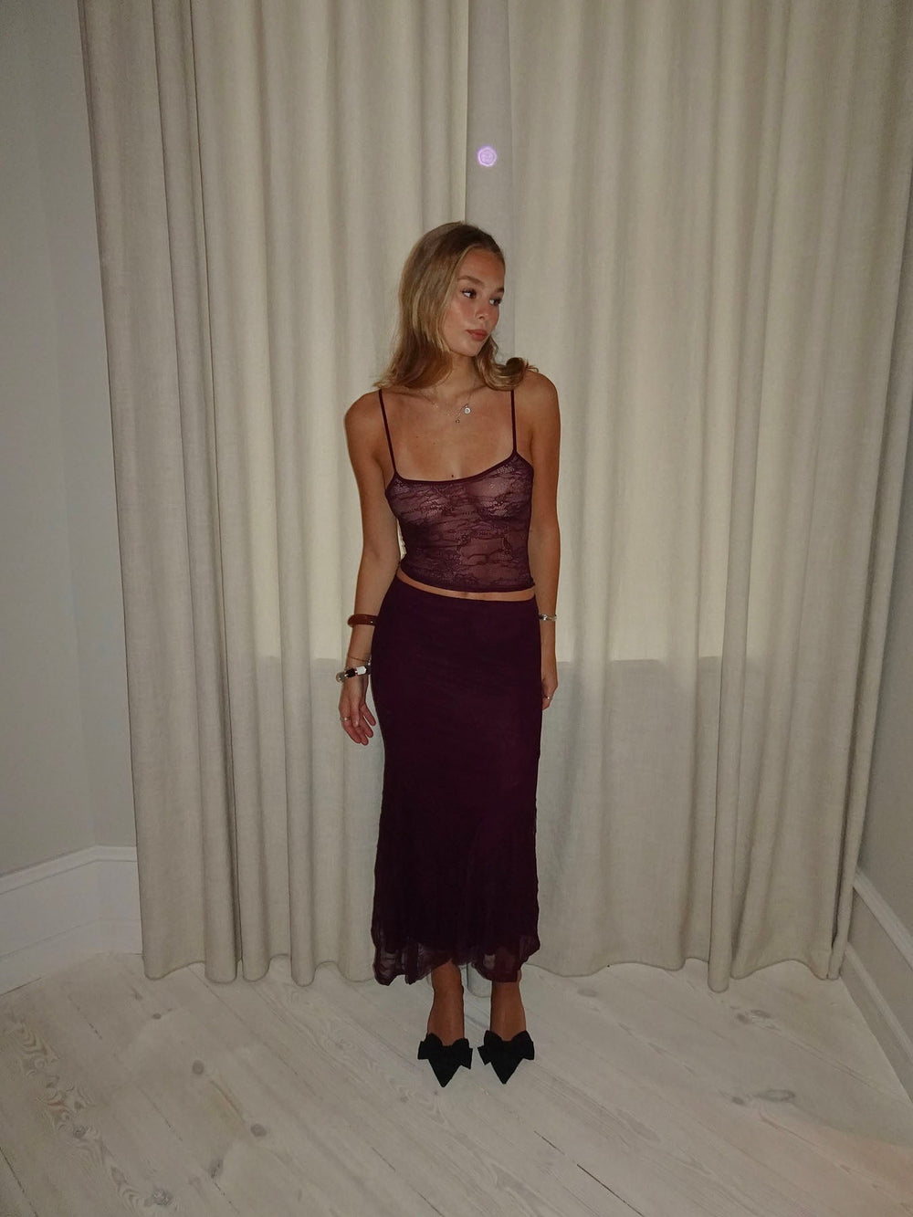 Nadja asymmetric skirt – Purple