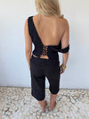 Kimmie top in lace - Black