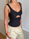 Lana top with lace - Black