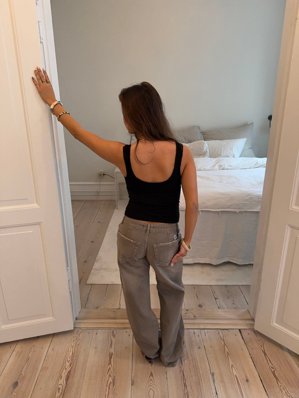 Lana top with lace - Black