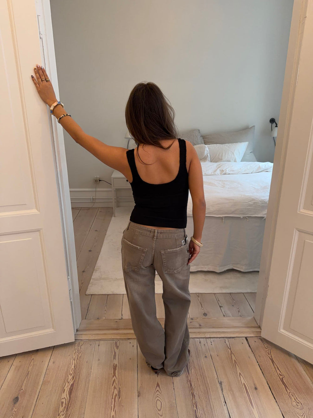 Lana top with lace - Black