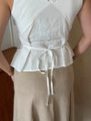Bohima top with details - White