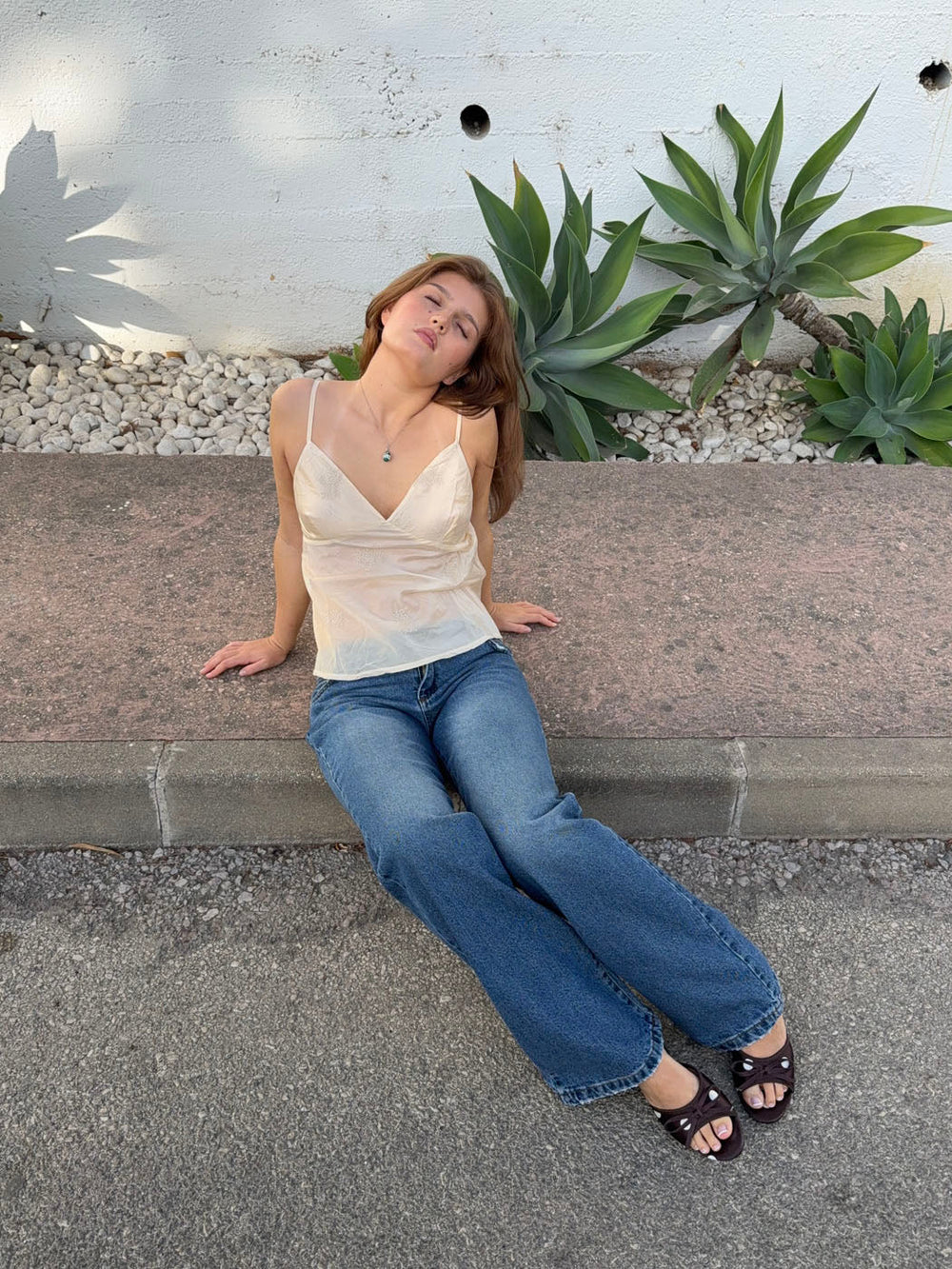 Zuza top with details - Off white