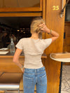 Malin Tomkins top with details - Beige