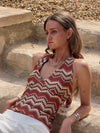 Zigga top - Orange/beige