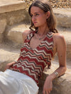 Zigga top - Orange/beige