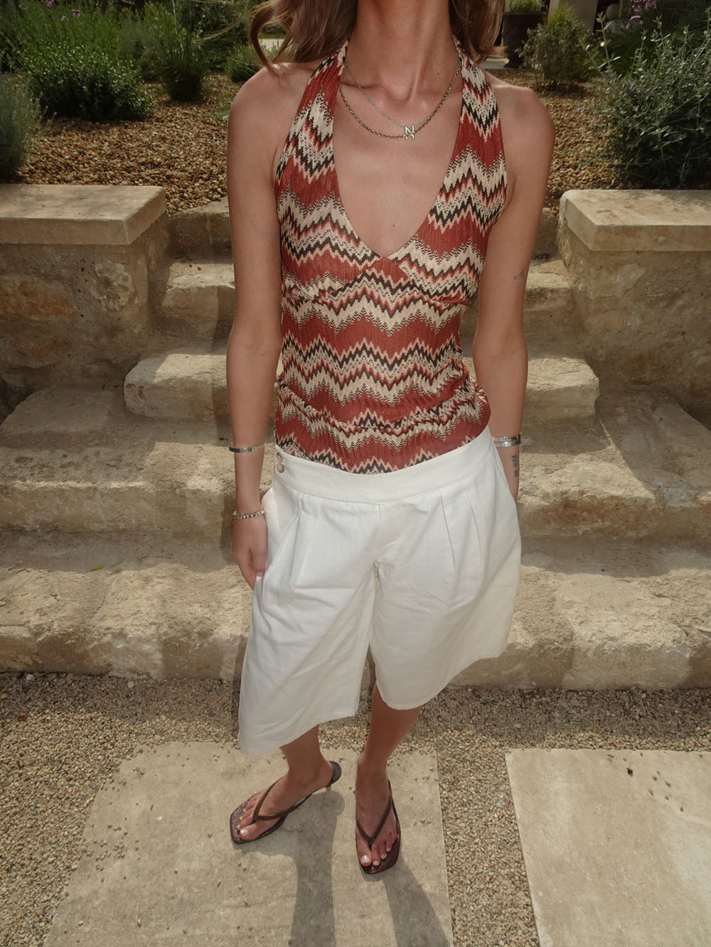 Zigga top - Orange/beige