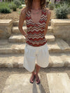 Zigga top - Orange/beige