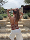 Zigga top - Orange/beige