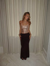 Tine top with sequins - Rosa/gold