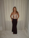 Tine top with sequins - Rosa/gold