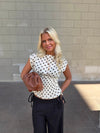 Seline top with polka dots - White/brown