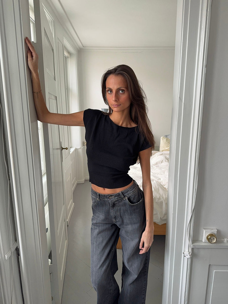 Lilu form fitting top - Black