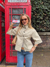 Malin Tomkins 3/4 sleeve jacket - Beige