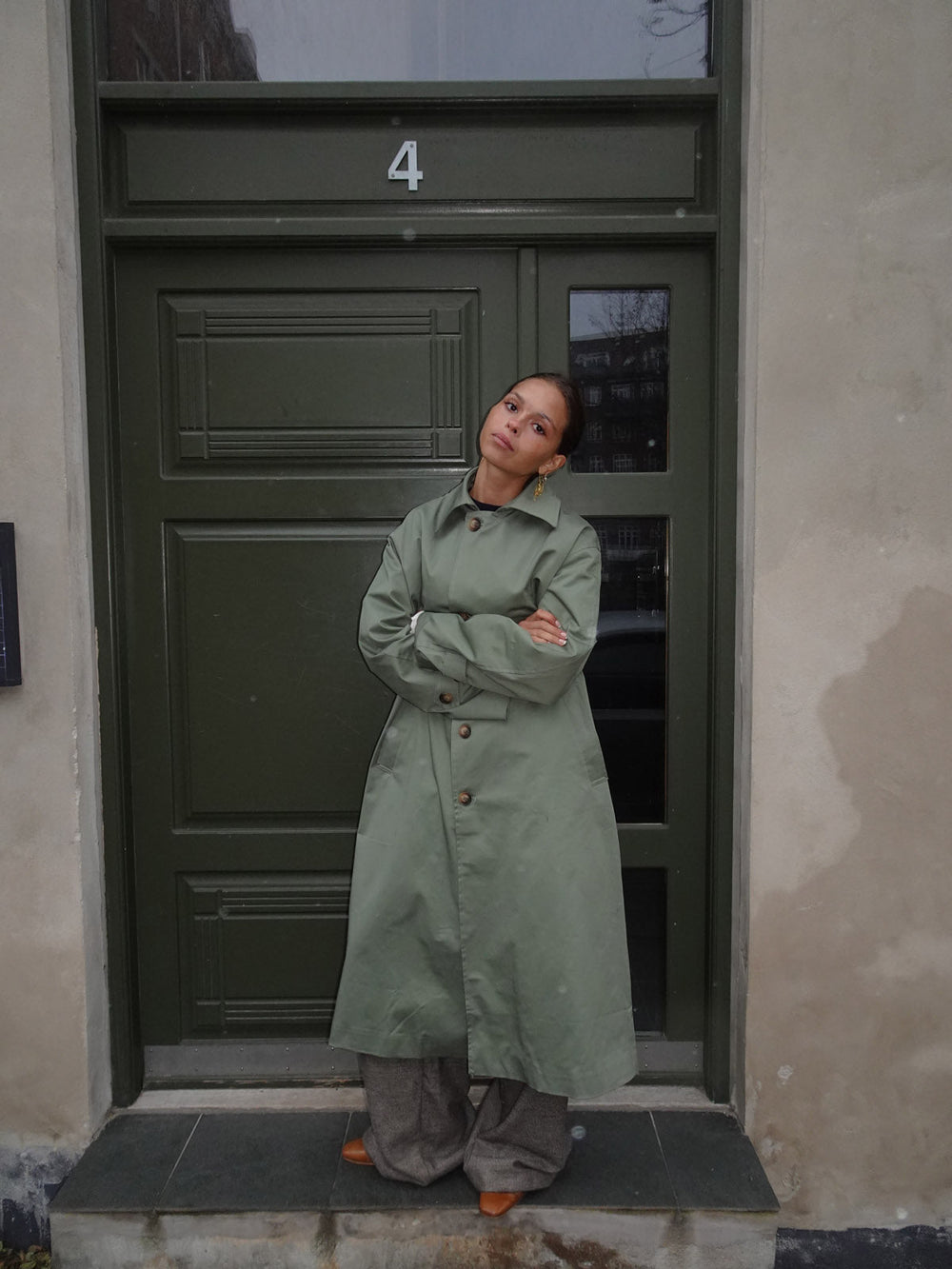 Jujava trenchcoat - Khaki green