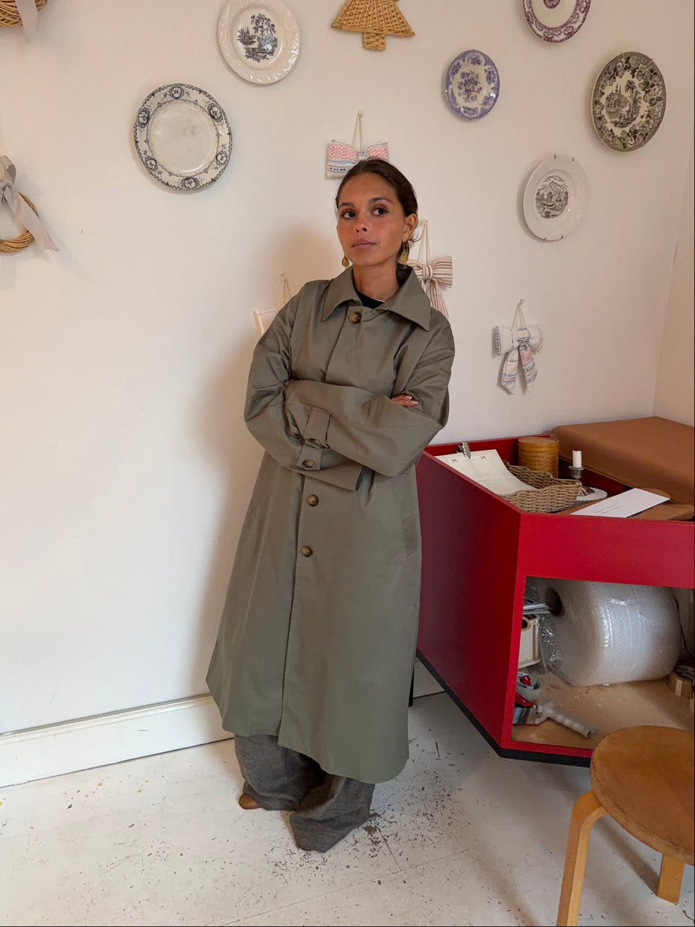 Jujava trenchcoat - Khaki green