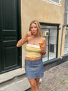 Tintra tube top with stripes - Yellow/white