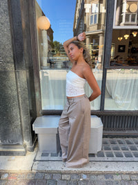 Zera lace tube top - White