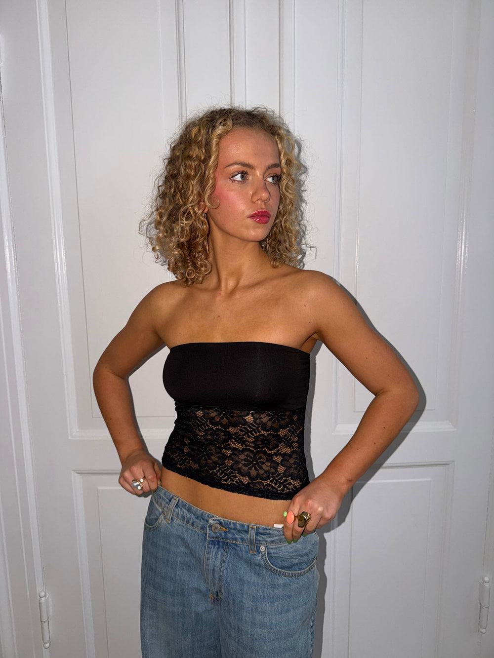 Zera lace top - Black