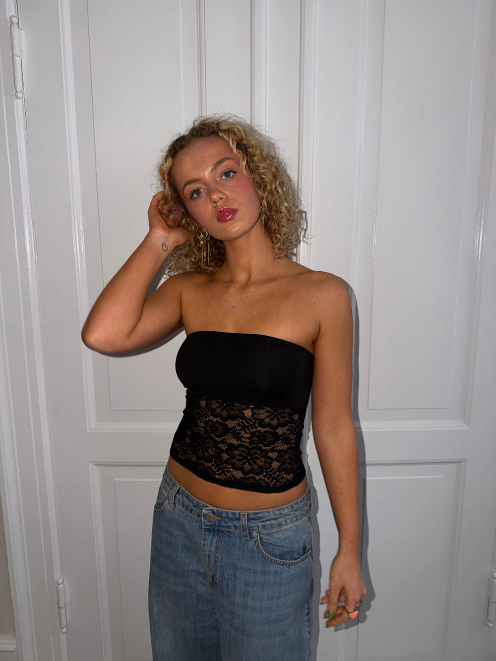 Zera lace top - Black