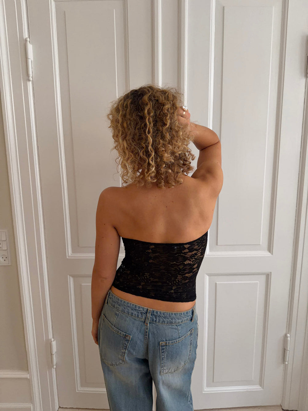 Zera lace top - Black