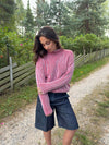 Silkeline turtleneck - Purple/red