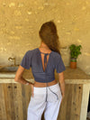 Amelia v-Neck top - Blue