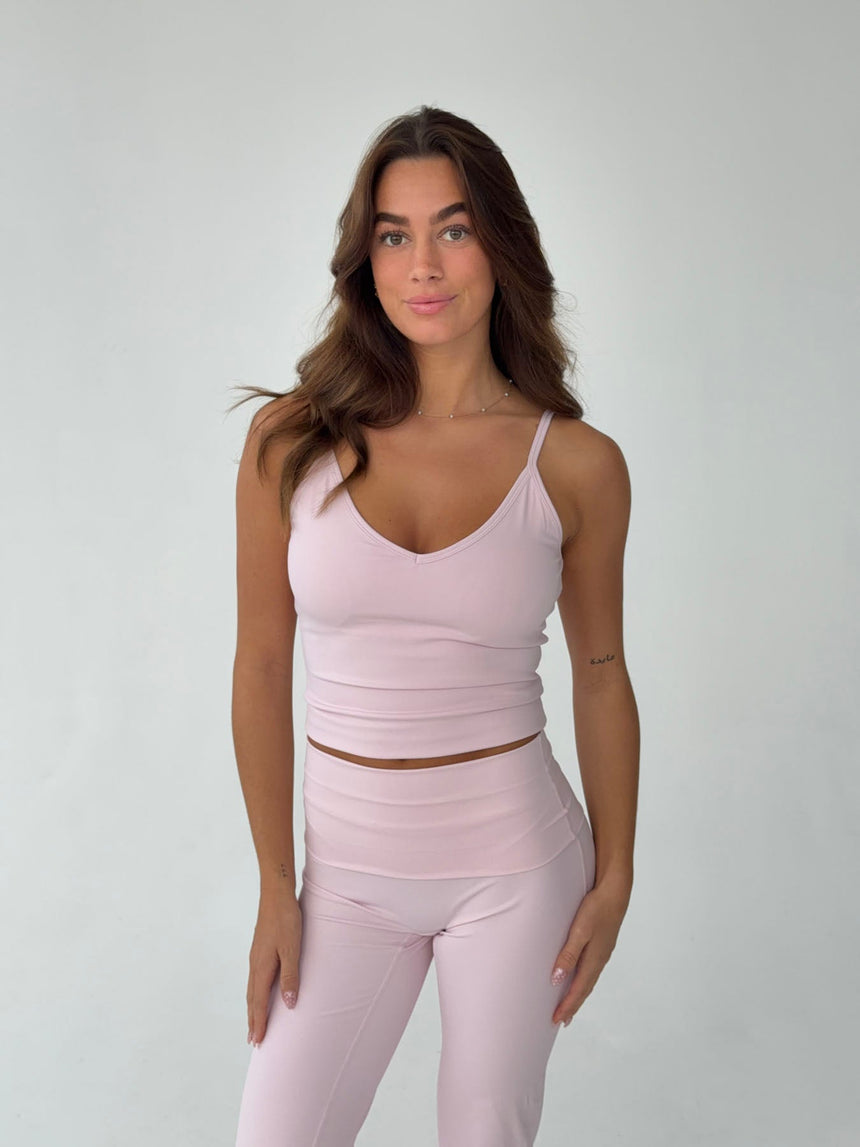 Lively v-neck tank top - Candy floss