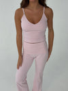 Lively v-neck tank top - Candy floss
