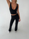 Ultimate v-neck top - Jet Black
