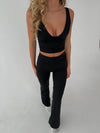 Ultimate v-neck top - Jet Black