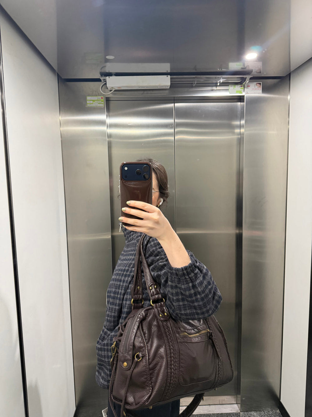 Venedig shoulder bag - Brown