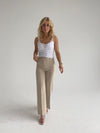 Classic wide pants - light beige