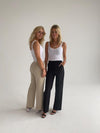 Classic wide pants - light beige