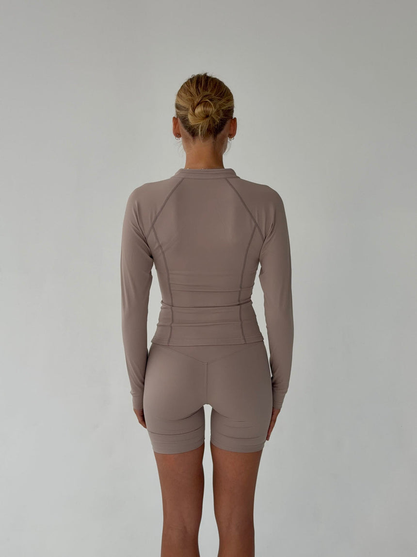 Essential zip up jacket - Ash