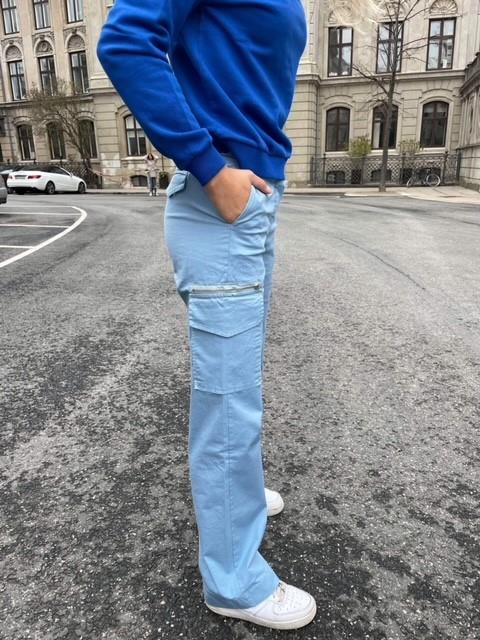 BLUE CARGO PANT (TAPERED FIT) – ROOKIES