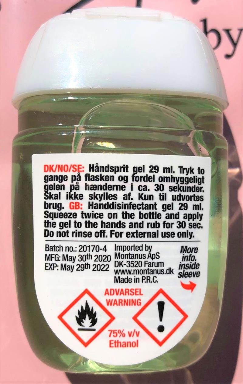 Hand disinfectant with fragrance x 100