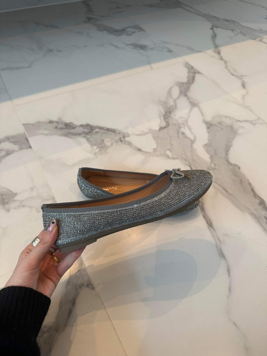 Dodoma ballerina shoes - silver glitter